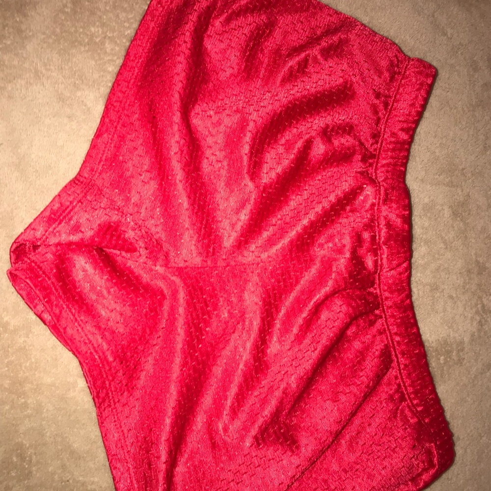 Red Mesh Shorts